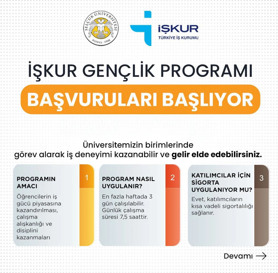 İşkur Gençlik Programı Başvuruları Başlıyor